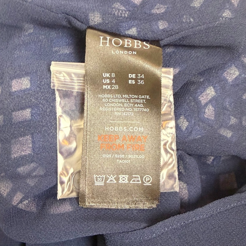 Hobbs Blue Elodie Shirt Dress - Picture 9 of 9